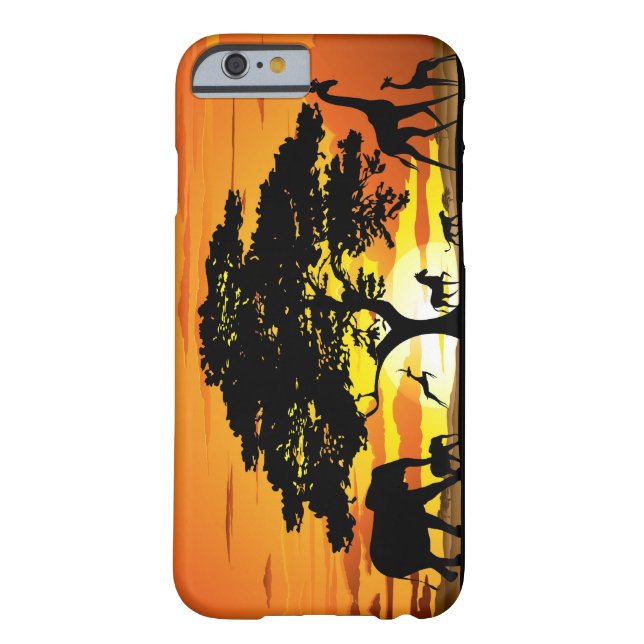 Wilde dieren op de Afrikaanse Savanna Sunset Case-Mate iPhone Case (Achterkant)