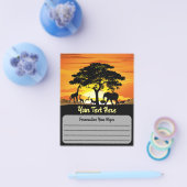 Wilde dieren op de Afrikaanse Savanna Sunset Flyer (Enkel)