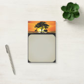 Wilde dieren op de Afrikaanse Savanna Sunset Post-it® Notes (Kantoor)