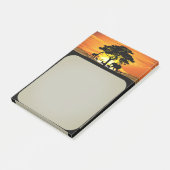 Wilde dieren op de Afrikaanse Savanna Sunset Post-it® Notes (Schuin)