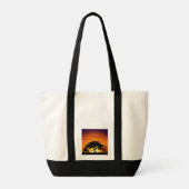 Wilde dieren op de Afrikaanse Savanna Sunset Tote Bag (Achterkant)