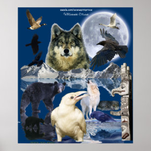WILDE DIEREN - POSTER VOOR DE MONTAGE