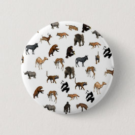 Wilde dieren ronde button 5,7 cm