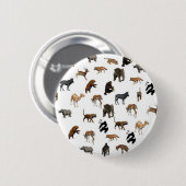 Wilde dieren ronde button 5,7 cm (Voorkant /achterkant)