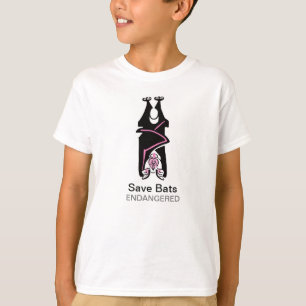 Wilde dieren - Save BATS- Bedreigde dieren - T-shirt