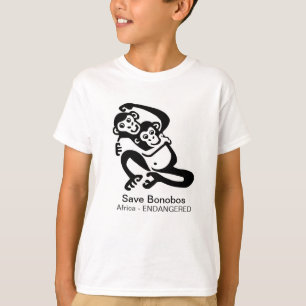 Wilde dieren - Save BONOBOS- Chimpansee - Afrika T-shirt
