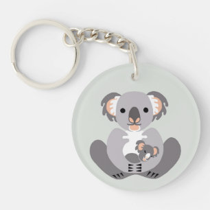 Wilde dieren - Schattigee Koala - Natuur - Bedreig Sleutelhanger