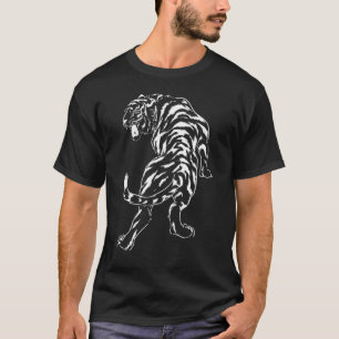 Wilde dieren Tijger witte berg 5 T-shirt