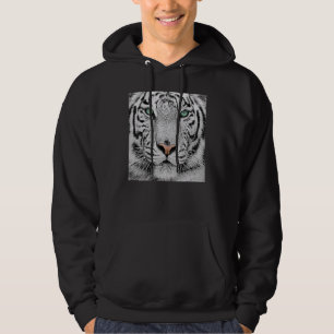 Wilde dieren Tijger witte berg 6 Hoodie