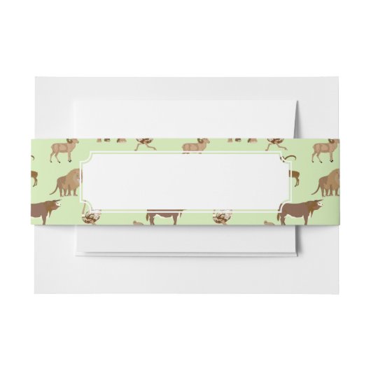 Wilde dieren uitnodigingen wikkel (Voorkant Voorbeeld)