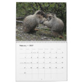 Wilde dieren van de Canadese kalender Prairies (Feb 2027)