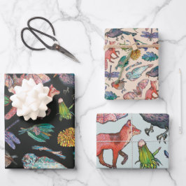 Wilde dieren van Ierland Wrapping Paper Set