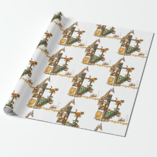 Wilde dieren Verpakkingspapier Cadeaupapier