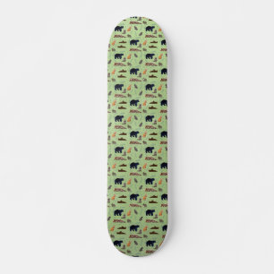 wilde dierenpatroon skateboard