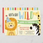 Wilde dierentuin kaart (Voorkant / Achterkant)