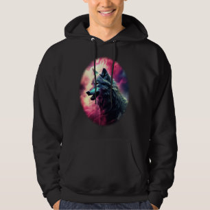 Wilde dierenwolf hoodie