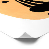 Wilde dierlijke Zebra Poster (Hoek)