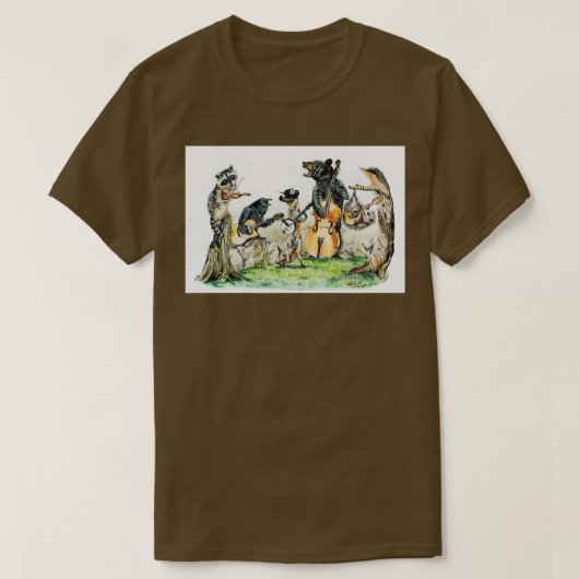 Wilde diermuziek van Bluegrass Gang T-shirt (Design voorkant)