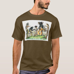 Wilde diermuziek van Bluegrass Gang T-shirt