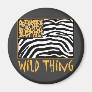 Wilde Ding! Cool Animal Print ontwerp Magneet