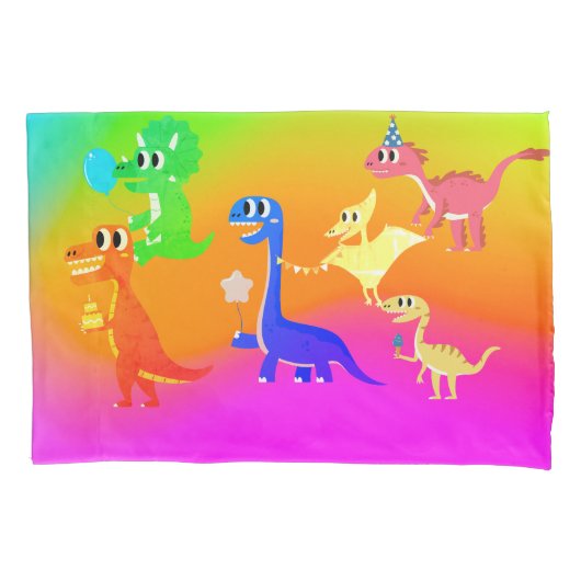 wilde dinosaurussen kussensloop (Voorkant)