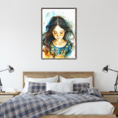 Wilde Dochter Canvas Afdruk (Insitu (Slaapkamer))