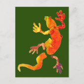 Wilde eco-gekko-hagedis briefkaart (Voorkant)