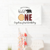 Wilde één Beer buffel eerste verjaardag Spandoek (Insitu)