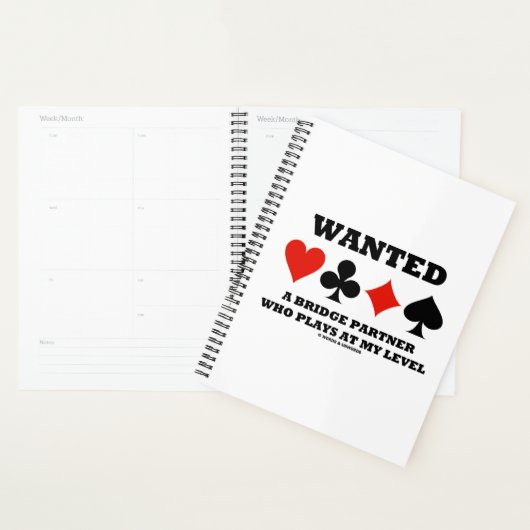 Wilde een brugpartner die op mijn niveau speelt planner (Display)