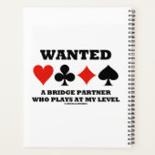 Wilde een brugpartner die op mijn niveau speelt planner (Achterkant)