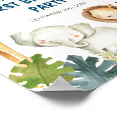 Wilde één dag Welkomstteken van feestdag Poster (Hoek)