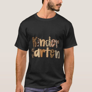 Wilde Eén Dierensafari Kleuterleraar Rug T-shirt