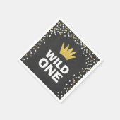 Wilde één Document Servet Gouden Kroon Eerste Verj (Hoek)