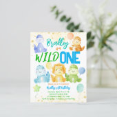 Wilde een schattige baby dinosaurusbegroting uitno (Staand voorkant)