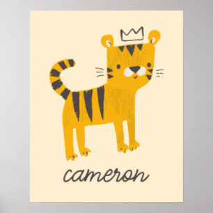Wilde Eén Tijgerkat Poster