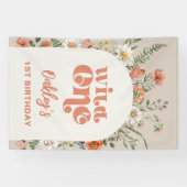 Wilde Eén Wildflower Banner (Horizontaal)