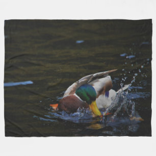 WILDE EEND FLEECE DEKEN