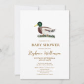 wilde eend | QR Code Gift Registry Baby shower Kaart (Voorkant)