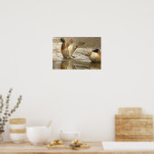 Wilde Eend Reflectie Foto Poster (Keuken)