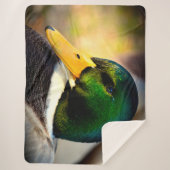 WILDE EEND SHERPA DEKEN (Voorkant)