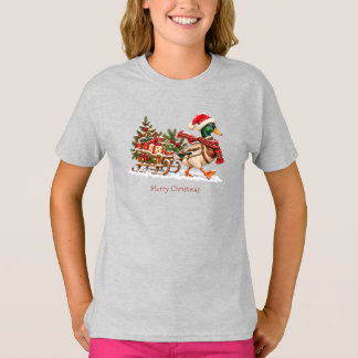 Wilde Eend Slede Meisjes T-Shirt