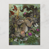 wilde eenhoorn briefkaart (Voorkant)