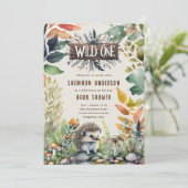 Wilde Egel Baby Bosdieren Kaart (Staand voorkant)