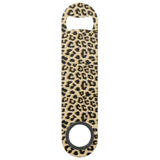 Wilde Elegantie Luipaardprint Speed Flessenopener (Voorkant)