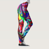 Wilde en Crazy abstract ontwerp Leggings (Rechts)