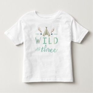 Wilde en Drie Tribal Boy's Birthday Shirt