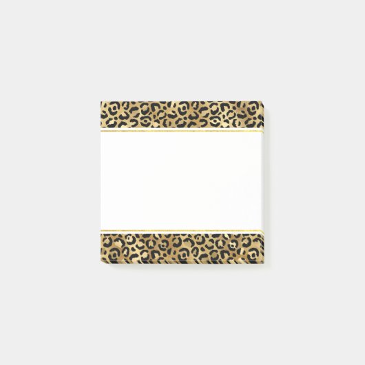 Wilde en exotische luipspatroon post-it® notes (Voorkant)