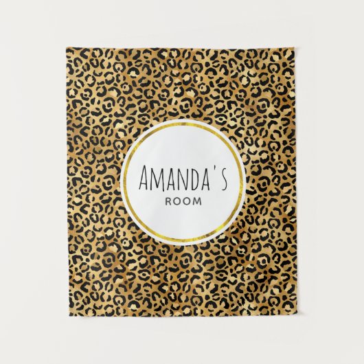 Wilde en exotische luipspatroon wandkleed (Voorkant)