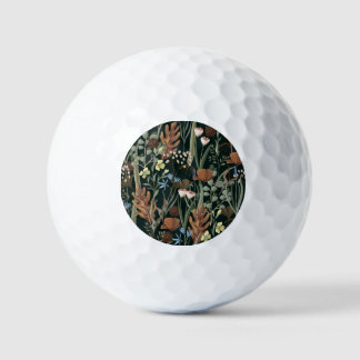 Wilde en gedroogde bloemen patroon. golfballen