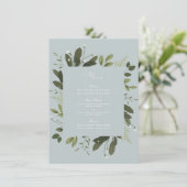 Wilde en Groene Menukaart (Staand voorkant)